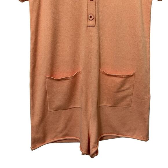 Show Me Your Mumu Gio Sweater Romper Size S Cantalope Knit Coastal Festival - Picture 5 of 9